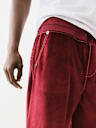VELOUR BIG T STRAIGHT PANT