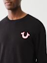 EMBROIDERED LOGO CREW SWEATER