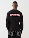 EMBROIDERED LOGO CREW SWEATER