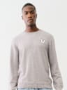 EMBROIDERED LOGO CREW SWEATER
