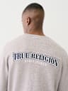 EMBROIDERED LOGO CREW SWEATER