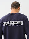 EMBROIDERED LOGO CREW SWEATER