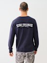 EMBROIDERED LOGO CREW SWEATER