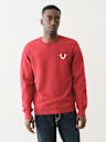 EMBROIDERED LOGO CREW SWEATER