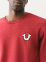 EMBROIDERED LOGO CREW SWEATER