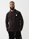 VELVET LONG SLEEVE POLO SHIRT