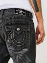 RICKY STUDDED HORSESHOE WING STRAIGHT JEAN