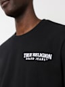EMBROIDERED WARPED BUDDHA LOGO TEE