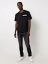 EMBROIDERED WARPED BUDDHA LOGO TEE