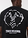 EMBROIDERED WARPED BUDDHA LOGO TEE