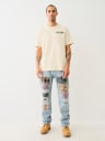 EMBROIDERED WARPED BUDDHA LOGO TEE
