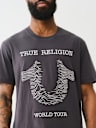 EMBROIDERED RADIO WAVE HORSESHOE TEE
