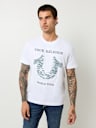 EMBROIDERED RADIO WAVE HORSESHOE TEE