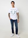 EMBROIDERED RADIO WAVE HORSESHOE TEE