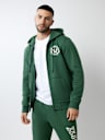 BLAZING LOGO APPLIQUE ZIP HOODIE