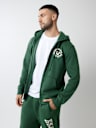 BLAZING LOGO APPLIQUE ZIP HOODIE
