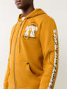 SUDADERA CON CAPUCHA, CIERRE Y LOGOTIPO ESTAMPADO EN RELIEVE