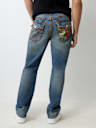 RICKY SUPER T EMBROIDERED STRAIGHT JEAN
