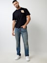 RICKY SUPER T EMBROIDERED STRAIGHT JEAN