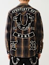 WESTERN BIG T LOGO PLAID SHIRT