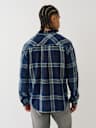 INDIGO PLAID WORKWEAR  SHIRT