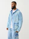 CHAQUETA BIG T DE MEZCLILLA CON CAPUCHA DE USO DIARIO