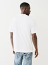 EMBROIDERED REFLECTIVE ARCH LOGO TEE