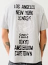 CAMISETA CON NOMBRES DE CIUDADES
