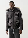 FUR HOOD BIG T PUFFER JACKET