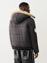 FUR HOOD BIG T PUFFER JACKET