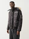 FUR HOOD BIG T PUFFER JACKET