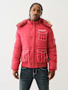 FUR HOOD BIG T PUFFER JACKET