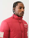 FUR HOOD BIG T PUFFER JACKET