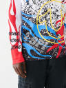 CAMISETA CON FLAMAS Y LOGOTIPO REFLECTANTE DE 02 Y TRUE RELIGION