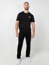 JEANS RECTOS RICKY CON COSTURA CON AGUJA SIMPLE Y SOLAPA