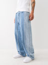 FRAYED BIG T BAGGY JEAN 