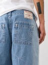 FRAYED BIG T BAGGY JEAN 