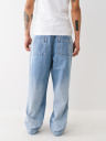 FRAYED BIG T BAGGY JEAN 