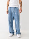 FRAYED BIG T BAGGY JEAN 
