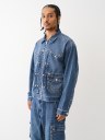 RIVET BIG T WESTERN DENIM JACKET 