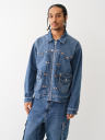 RIVET BIG T WESTERN DENIM JACKET 
