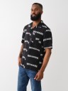 MONOGRAM LOGO CAMP COLLAR SHIRT