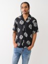SWIRL LOGO CAMP COLLAR SHIRT