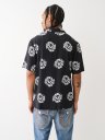 SWIRL LOGO CAMP COLLAR SHIRT
