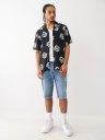 SWIRL LOGO CAMP COLLAR SHIRT