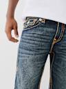 JOEY PICK STITCH FLAP FLARE JEAN 