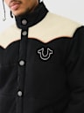 WESTERN DENIM PUFFER JACKET