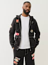 BIG T PATCH ZIP HOODIE