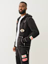 BIG T PATCH ZIP HOODIE
