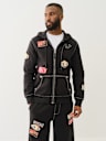 BIG T PATCH ZIP HOODIE